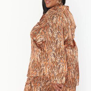 Show Me Your MuMu Classic Silky PJ Set - Royal Tiger